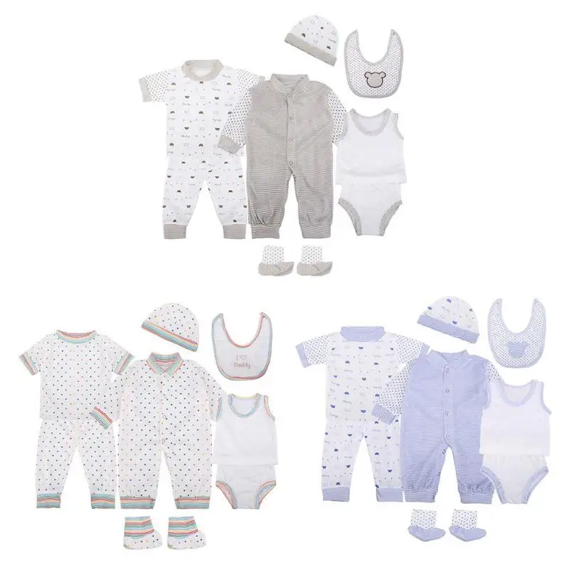 8pcs/Set Cute Cotton Infant Home Casual Clothes Newborn Baby Underwear
