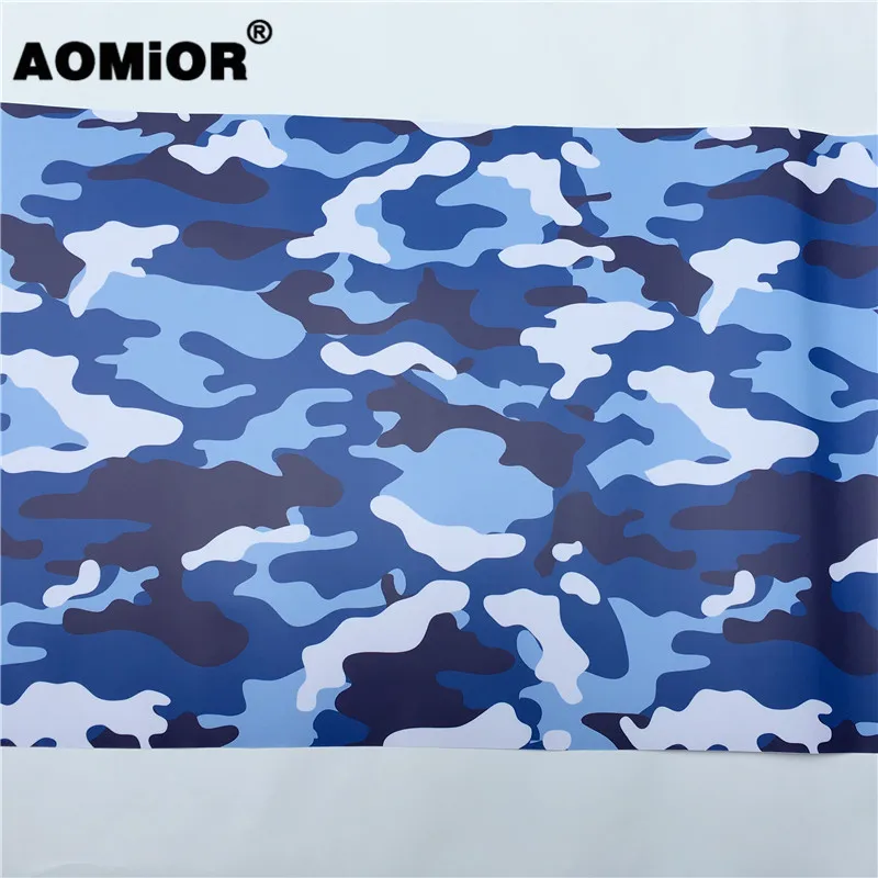 Blue Camo Vinyl Wrap Film (21)