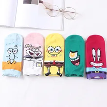 Горячая Распродажа модных хлопковых женских носков забавные мультяшные аниме забавные удобные счастливые красочные носки короткие носки Летний стиль