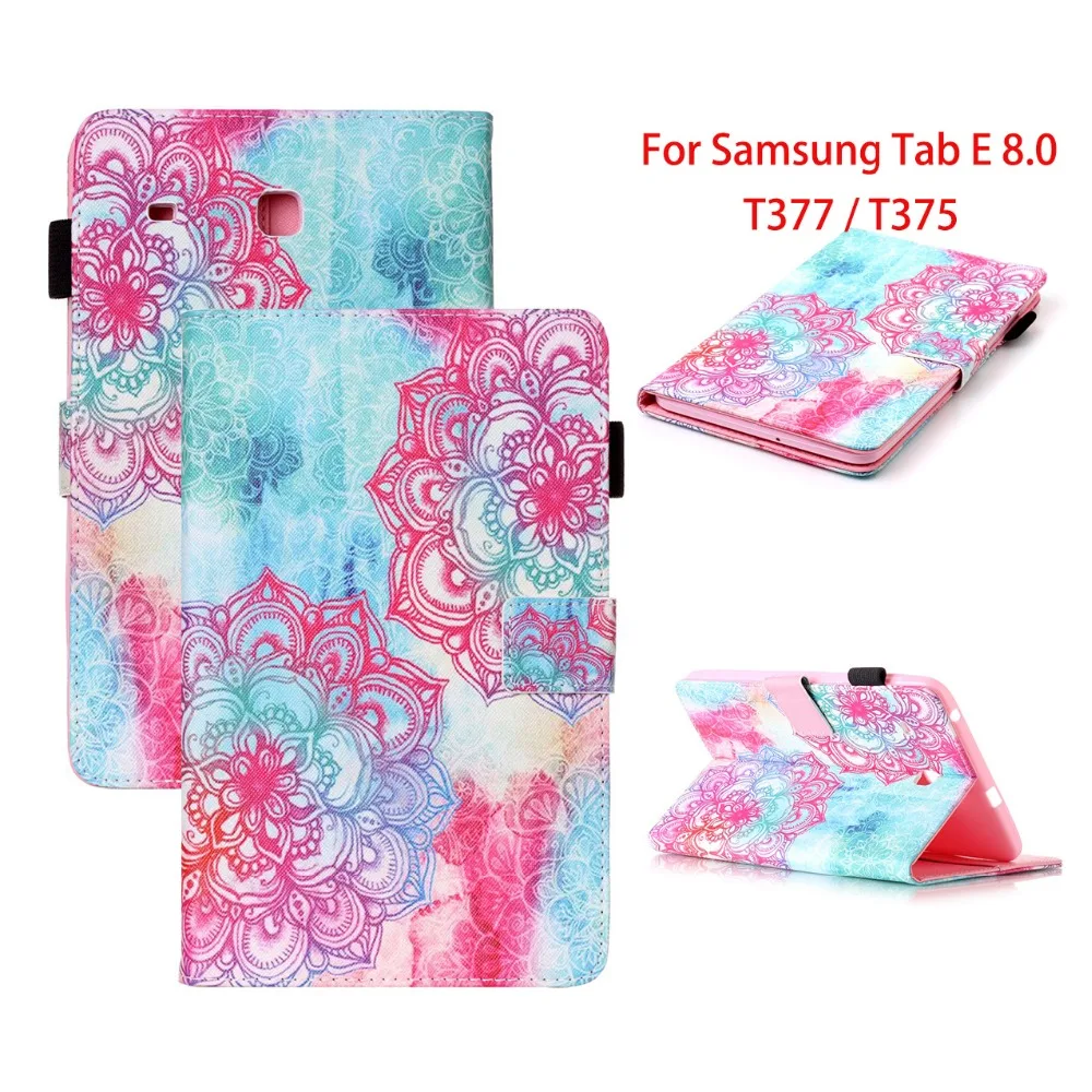 

PU Leather Cover For Samsung Galaxy Tab E 8.0 Flip Stand Tablet Case For Samsung Galaxy Tab E 8.0 T375 T377 T377V SM-T378 Case