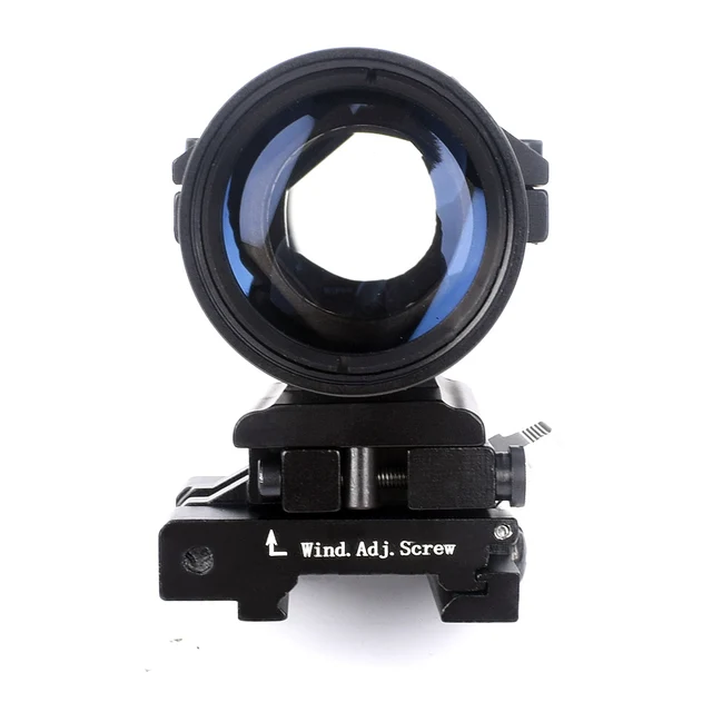 Mira óptica WIPSON con lupa 3X, miras compactas de mira telescópica de caza con cubierta abatible hacia arriba apta para montura de riel de Rifle de 20mm - Imagen 2
