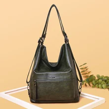 Винтажная женская сумка на плечо, модная женская сумка, сумка большой вместимости, женские сумки-мессенджеры,, женские сумки из мягкой кожи