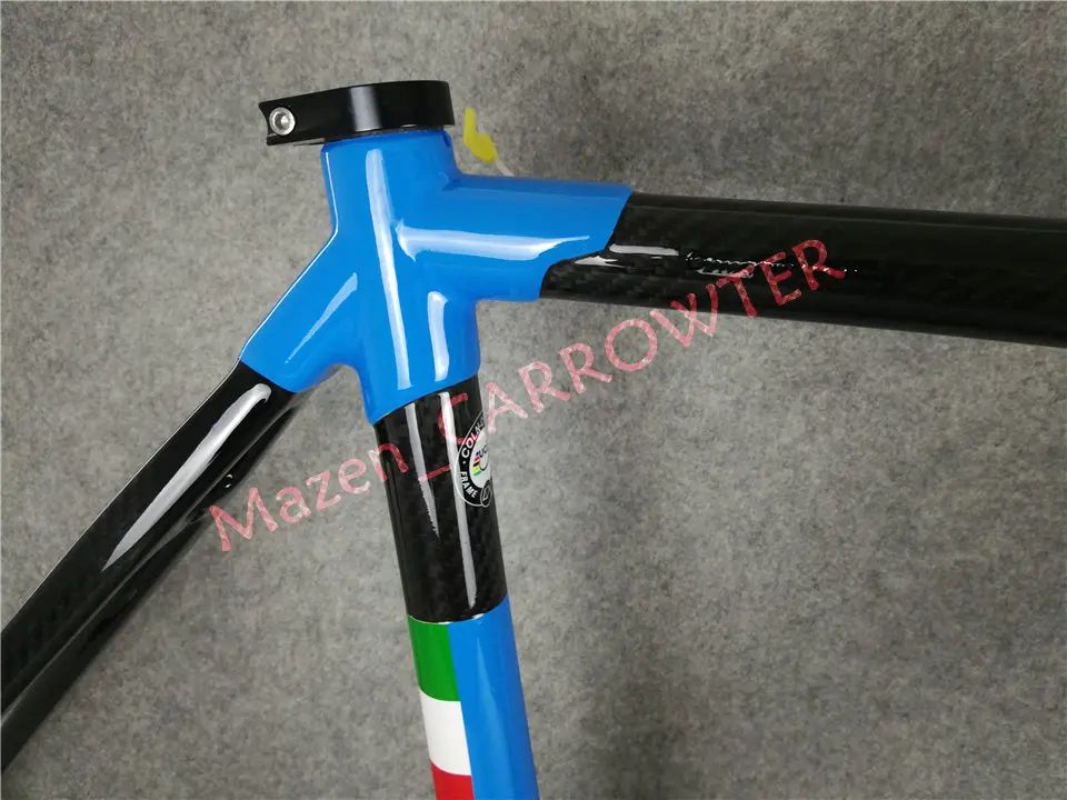 CARROWTER T1000 3K Глянцевая/матовая сине-черная Colnago C60 карбоновая рама для дорожного велосипеда с BB386 XS/S/M/L/XL
