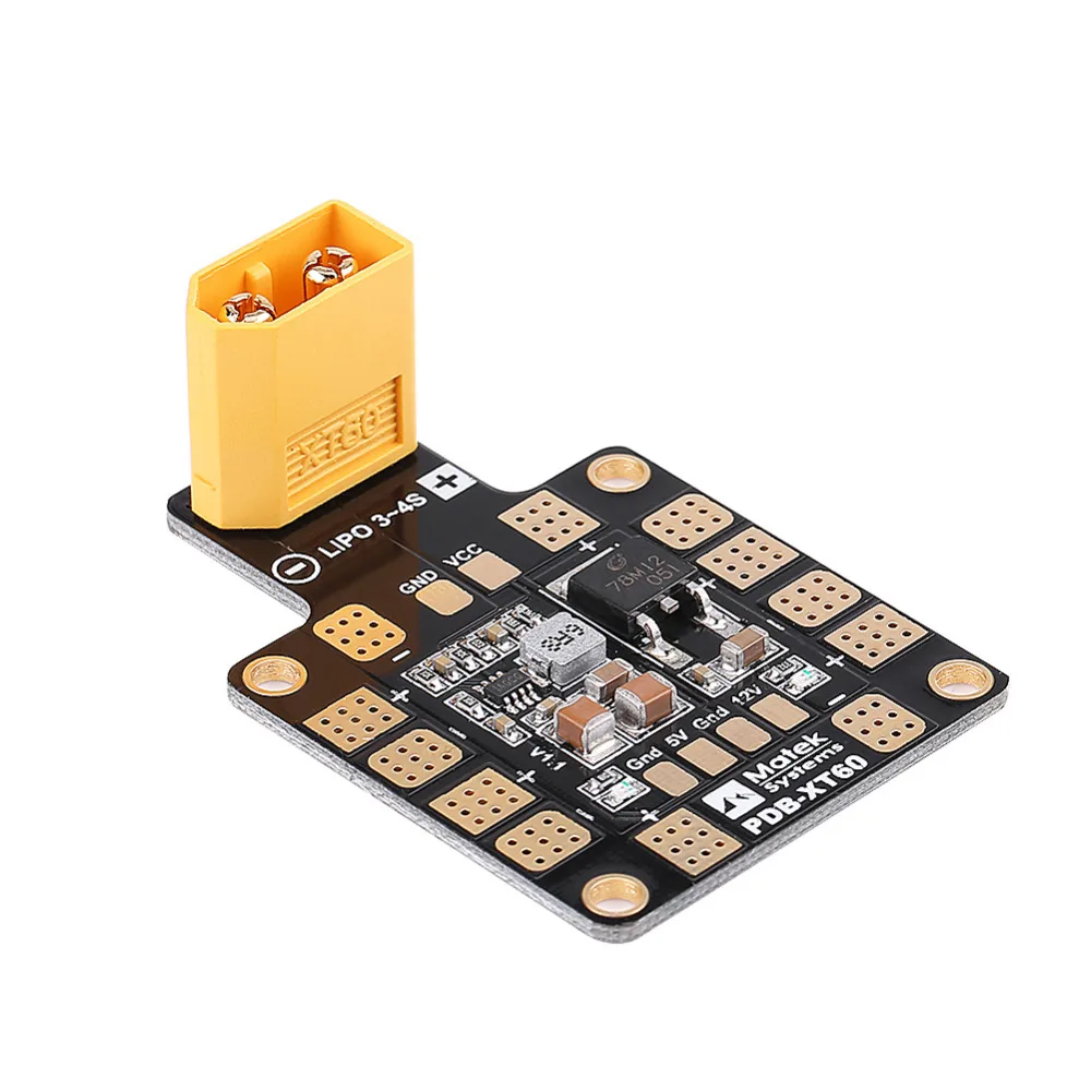 Metal Power Board RC Parts 5V 12V Dual BEC Power Distribution Board RC Accessory Connects LiPo