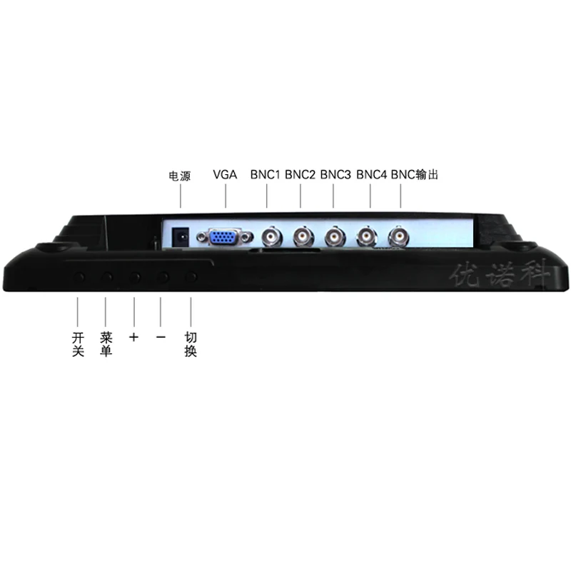 US $105.00 121 Inch HighDefinition LCD Computer Display Bnc1bnc4 Four Image Segmentation Can Be Connected With Four Cameras