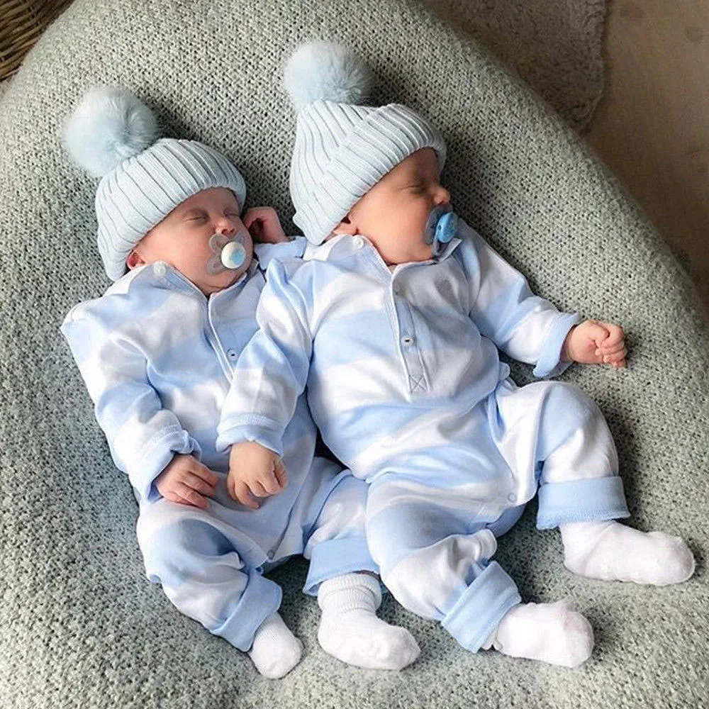 

Baby Rompers Infant Baby Girls Boys Long Sleeve Striped Romper Jumpsuit Clothes Outfits First birthday vetement bebe garcon@20