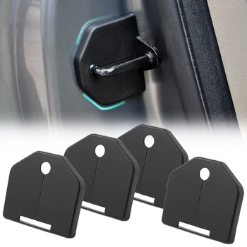 

4 Pcs/Set ABS Car Door Lock Protective Cover Door Lock Buckle Case For Ford Focus 2 MK2 2005-2013 Accessories
