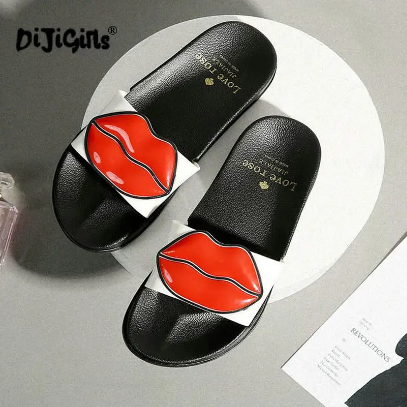 

Brand Slippers Women Summer Shoes Open Toe Anti Slip Indoor Home Slippers Beach Flip Flops Flat Slides Sandal Drop Shipping