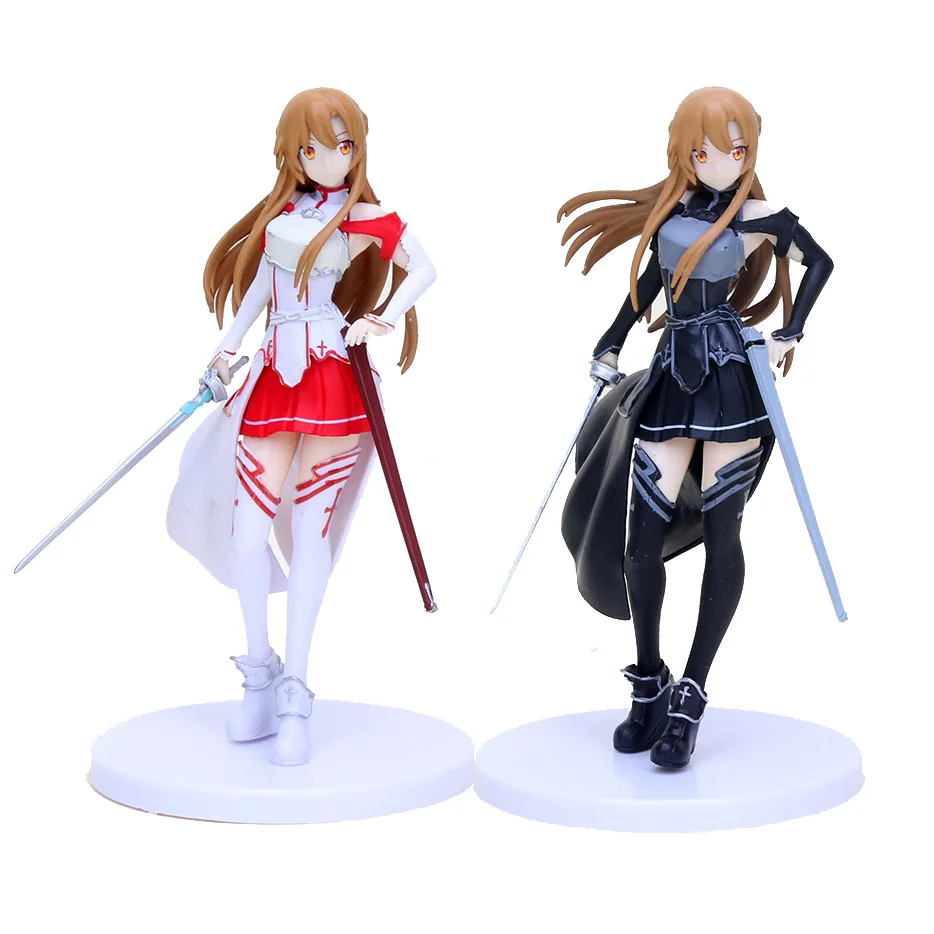 18 см Sword Art Online SQ SAO Knights of the Blood League Асуна Кирито ПВХ фигурка модель игрушки|Игровые