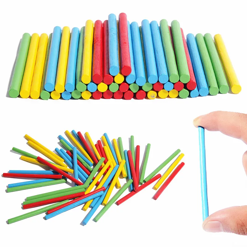 Baby Toys 100Pieces Multicolor Counting Sticks Wooden Toys Family Game Educational blocks Math Toys Infant Birthday Gift baby-building-blocks-wooden : image Baby Toys 100Pieces Multicolor Counting Sticks Wooden Toys Family Game Educational blocks Math Toys Infant Birthday Gift baby-building-blocks-wooden