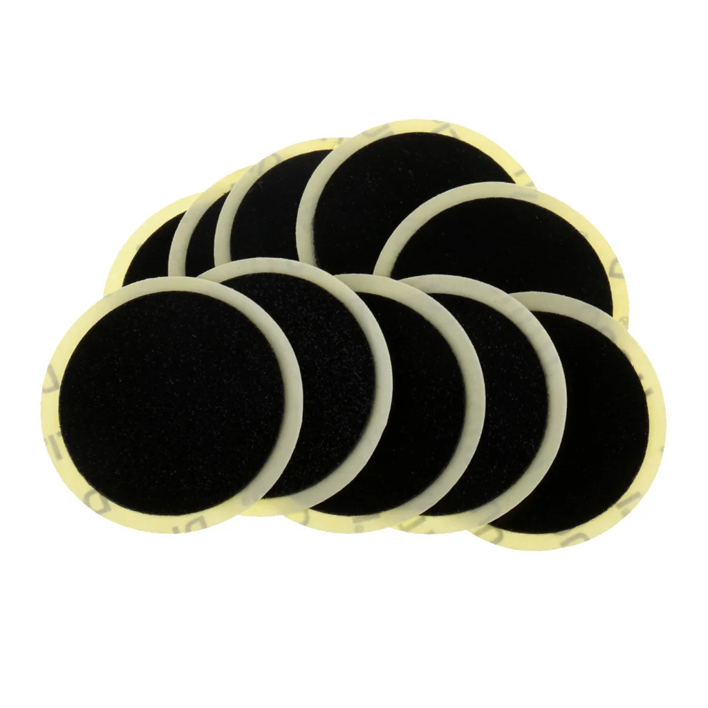 10Pcs Self adhesive Round Patches Quick Drying Without Glue Bicycle Bike Cycling Tire Glueless Patch Fast Repair Tools