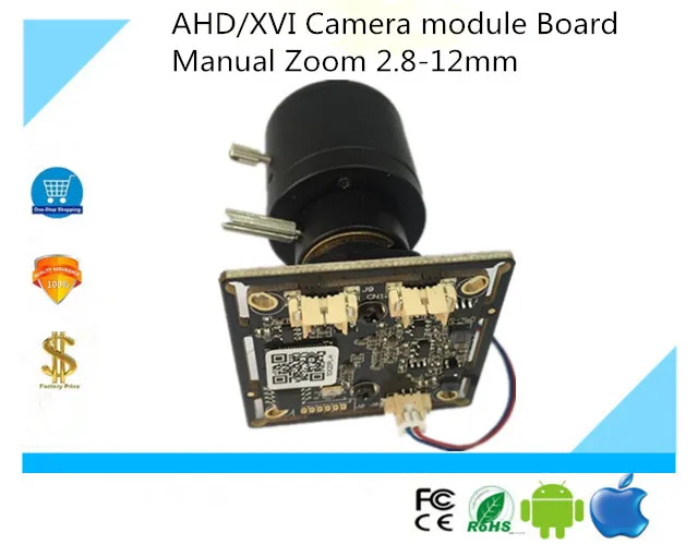 bilder für Luckertech CCTV AHD/XVI Kamera modul Bord Manueller Zoom 2,8-12mm 4X720 P 1080 P UTC Koaxial Control XM330 + F22 Cctv bilder für Luckertech CCTV AHD/XVI Kamera modul Bord Manueller Zoom 2,8-12mm 4X720 P 1080 P UTC Koaxial Control XM330 + F22 Cctv