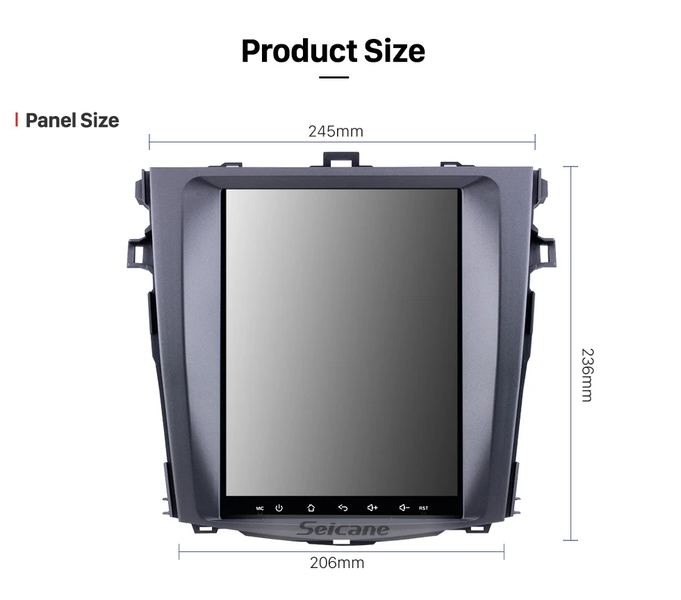 Sale Seicane 9.7 inch Android 6.0 Multimedia Autoradio GPS Navigation System for 2006-2012 Toyota Corolla 1080P Mirror Link Wifi SWC 19