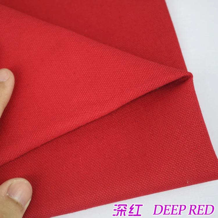 Deep Red Upholstery Canvas Cotton Duck Fabric Cotton Fabric Canvas