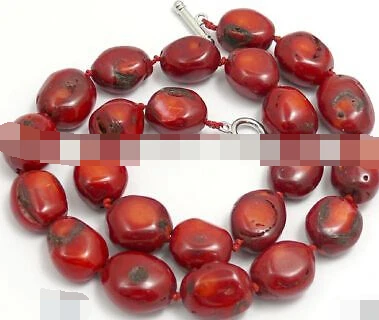 

1101 red coral necklace