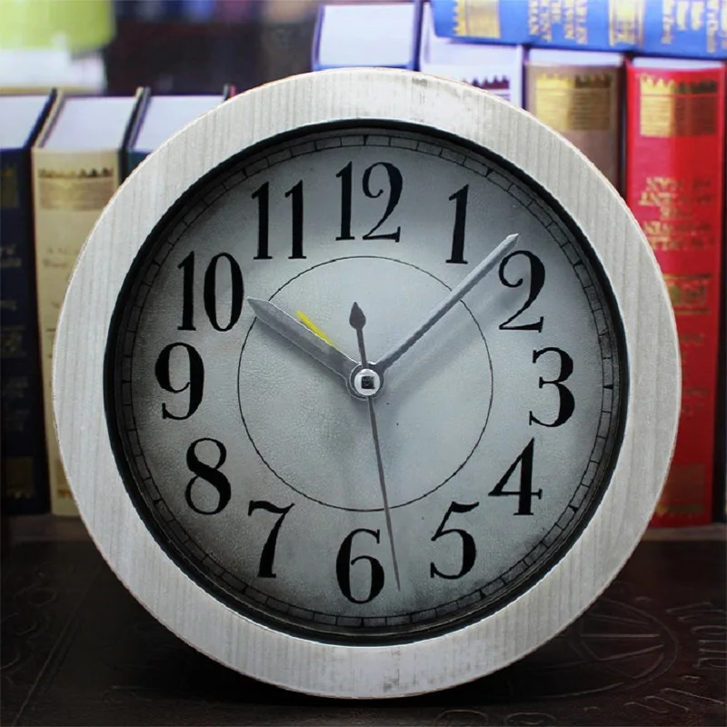 al fajr clock retro relogio de madeira reloj alarm home decor wood