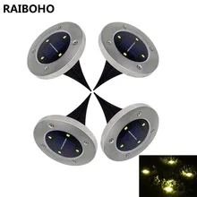 4 шт./лот 4 светодиодный солнечный светильник Открытый наземный водостойкий садовый ландшафтный светильник ing Yard подъездная дорожка лужайка дорожка Ночная настольная лампа