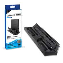 PS4 тонкий вертикальный стенд с охлаждающим вентилятором двойной контроллер зарядная станция 3 дополнительных USB концентратор Порты и разъёмы для Playstation 4 PS4