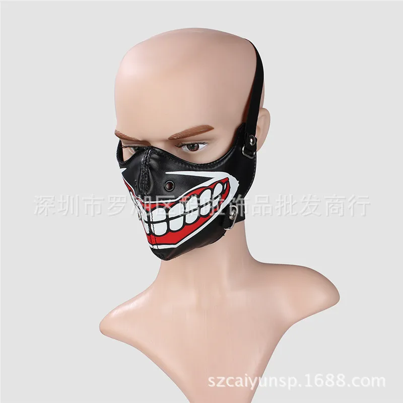 Новая панк Маска Косплей American Horror Story твисти Клоун Маска полиуретановый кожаный унисекс стимпанк маска Готический Байкер маска Хэллоуин