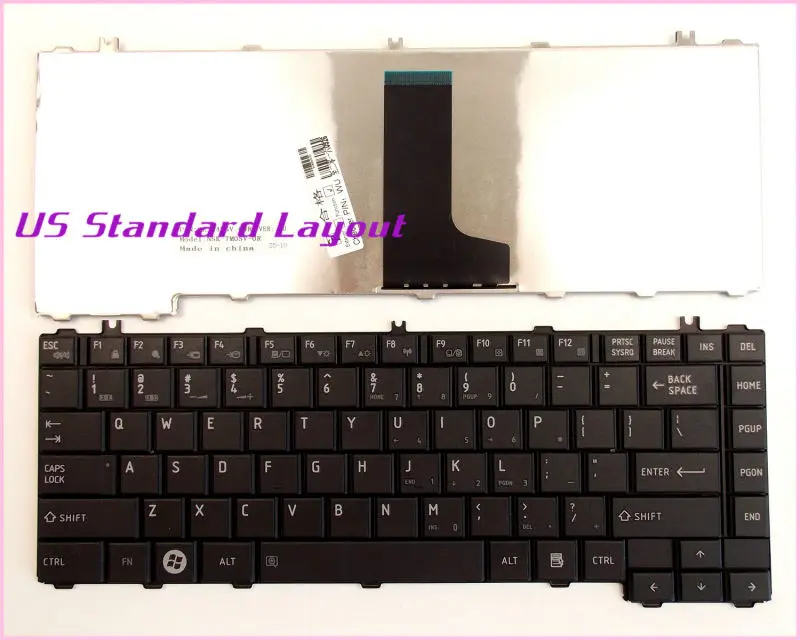 wangpeng New for Toshiba Satellite C600 C600D C645 C645D L600 L600D US Black Keyboard