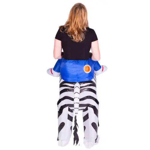 Забавный надувной маскарадный костюм для взрослых с принтом зебры, костюм для катания на костюме зебры на Хэллоуин, Пурим, олень, 150 см-200 см