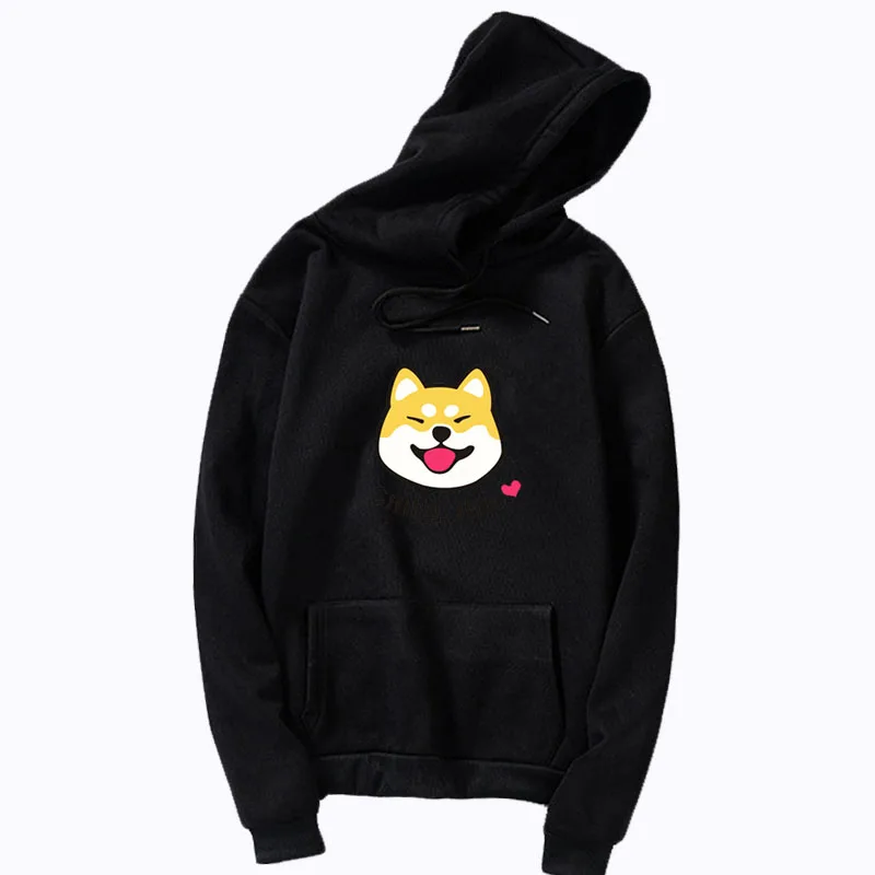 Для женщин Harajuku Kawaii милые shiba Inu Doge свитшот с принтом в Корейском стиле уличная