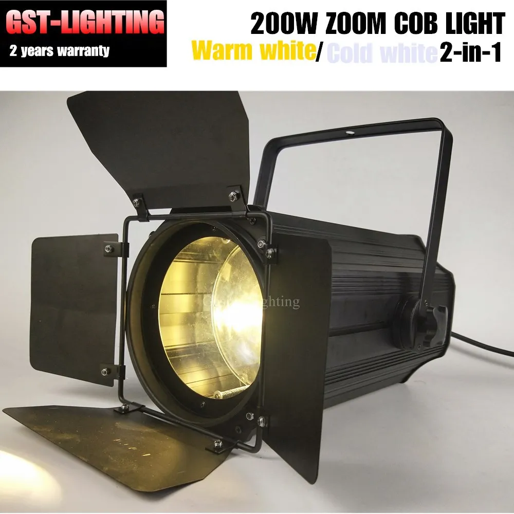6 шт./лот сценический свет dmx led par 200 Вт COB ZOOM wash черный с масштабированием