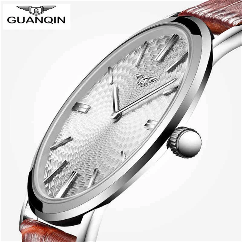 Prix pour Relogio masculino GUANQIN Montre Hommes En Cuir Ultra Mince Montre À Quartz Hommes Montres Top Marque De Luxe Montre-Bracelet Étanche Occasionnel Prix pour Relogio masculino GUANQIN Montre Hommes En Cuir Ultra Mince Montre À Quartz Hommes Montres Top Marque De Luxe Montre-Bracelet Étanche Occasionnel
