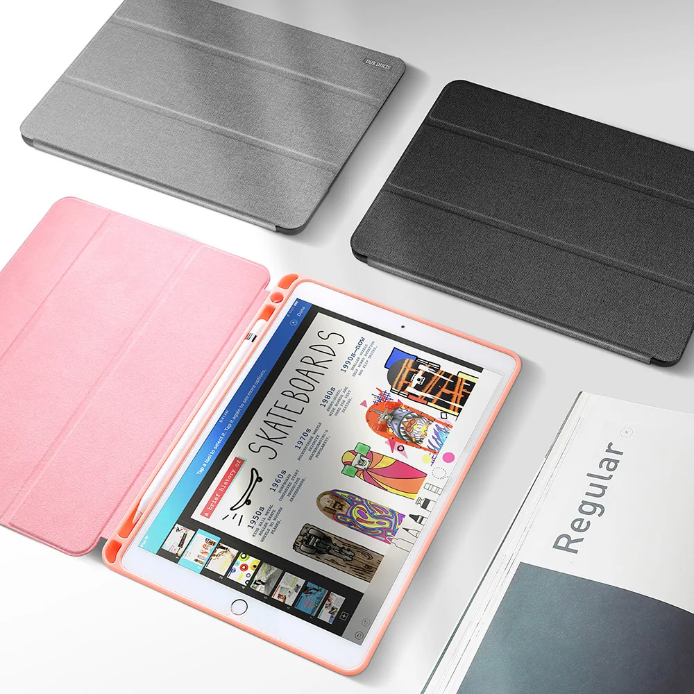 Pаспродажа DUX DUCIS умный чехол из искусственной кожи для iPad air 3 2019 защитный чехол подставка для iPad air 3 2019 10,5 планшет с карандашом