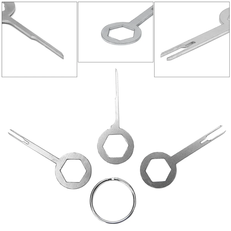 

3xCar Plug Terminal Removal Tool Picker Harness Wiring Crimp Connector Extractor Car wire check remove tool kits car repair tool