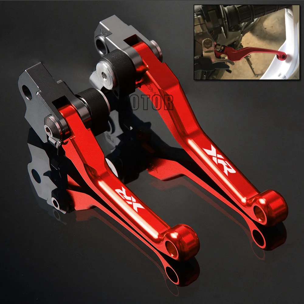 Duradero Motocicleta CNC bici de la suciedad plegables de freno palancas de embrague de la manija for Kawasaki KX65 KX85 KX125 KX250 KX250F 2004 KX 65 85 125 250 Manija de freno de la motocicleta