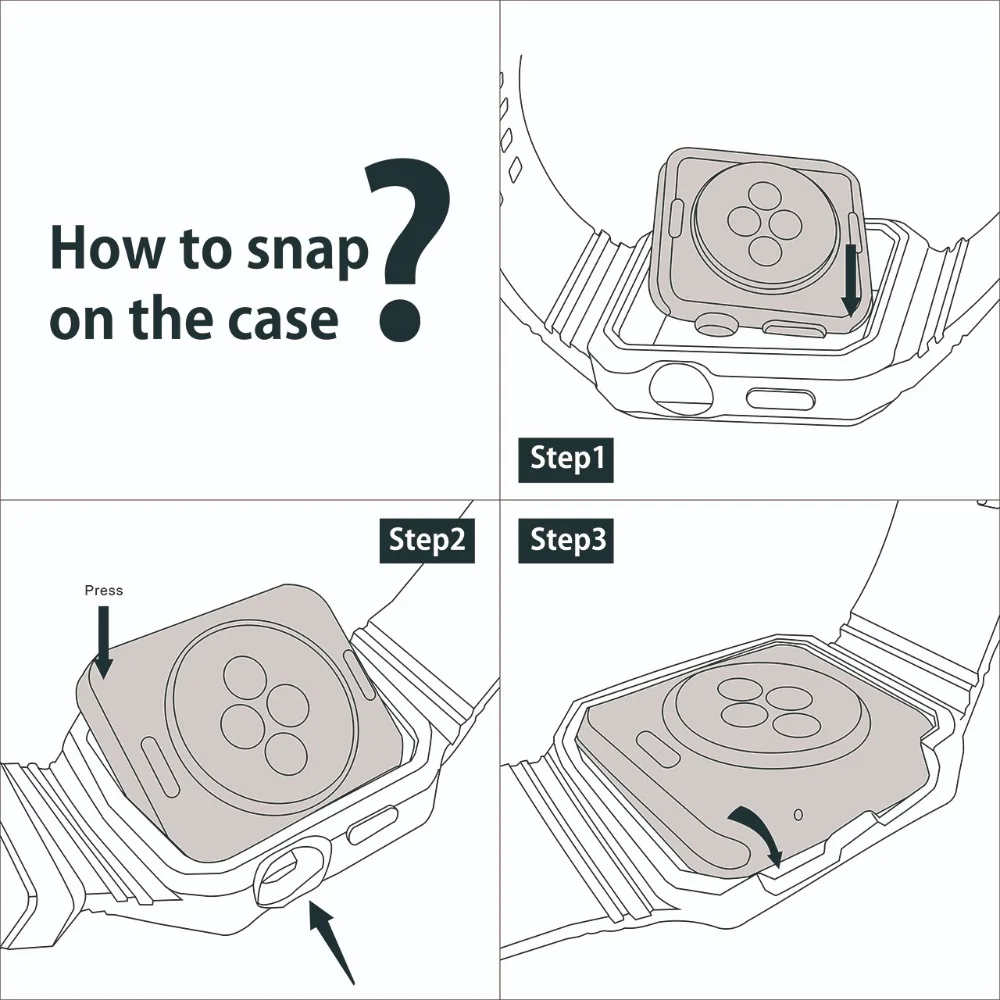 Eastar Пластик защитный противоударный чехол ремешок для наручных часов Apple Watch