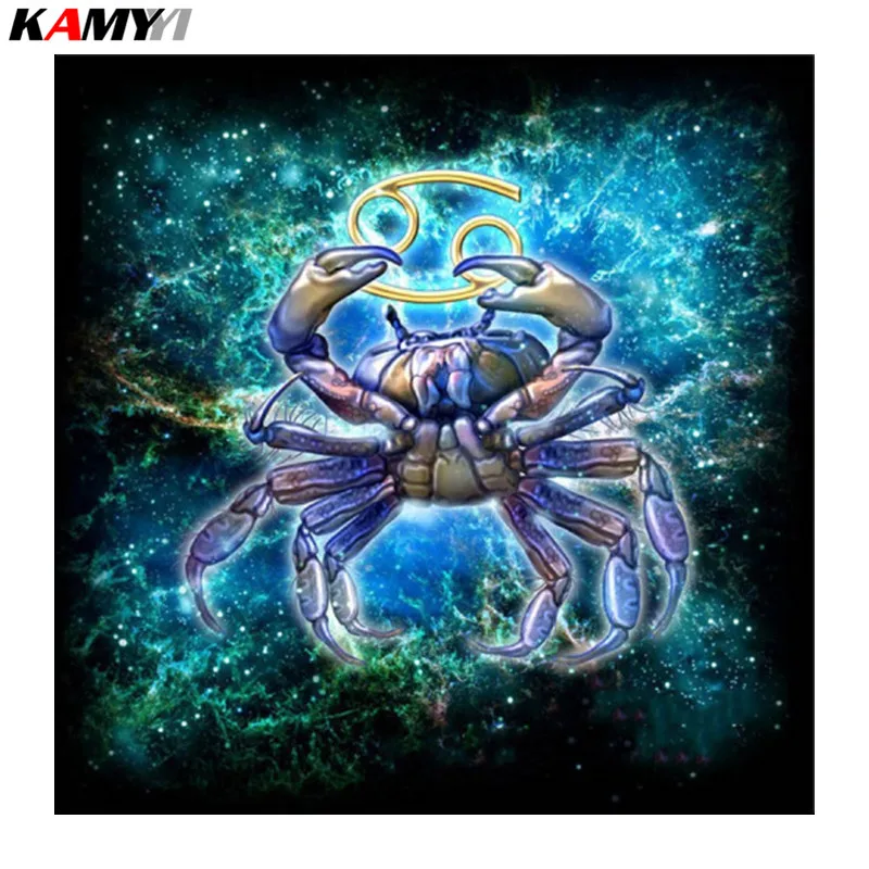5D Diy алмазная живопись 12 зодиакальных созвездий квадратная Алмазная вышивка