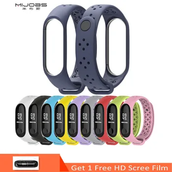 

Mijobs Sport Wristband Mi Band 3 for Xiaomi Mi Band 3 Sport Silicone Bracelet for Xiaomi Mi Band 3 Band3 Smart Watch Bracelet