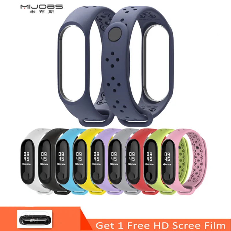 Спортивный Браслет Mijobs для Xiaomi Mi Band 3 спортивный силиконовый браслет смарт часы