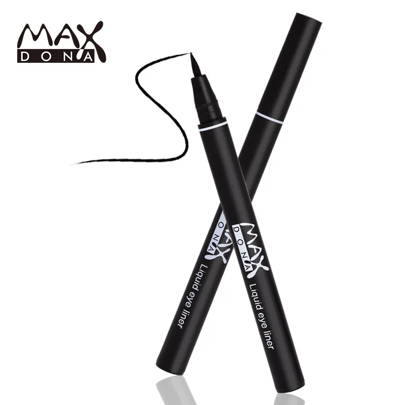Maxdona жидкая подводка для глаз крутая черная быстросохнущая подводка для глаз линия ручка анти-пот Водонепроницаемый Макияж штампы крыло подводка для глаз карандаш
