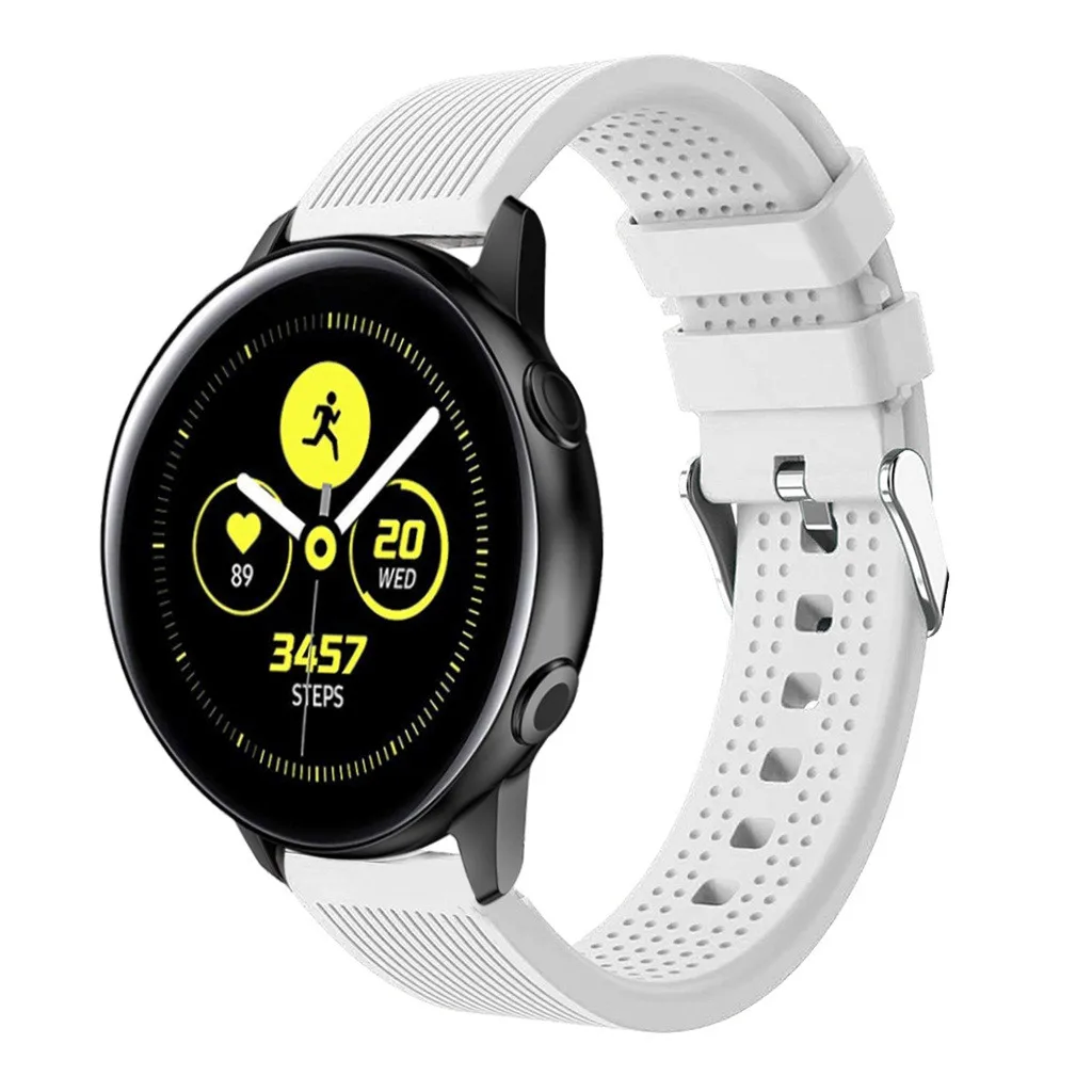 Мужские часы, замена, спортивная мягкая силиконовая лента, ремешок для samsung Galaxy Watch, активные часы для мужчин, relogio masculino# Y30 - Цвет: White