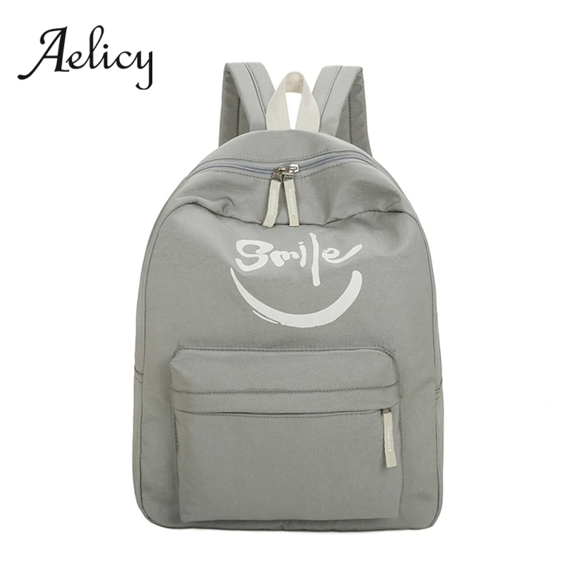 

Aelicy Students Casual Backpack Bags Simple Fashion Waterproof Couple School Bags Women Travel Shoulders Rucksack New 2019