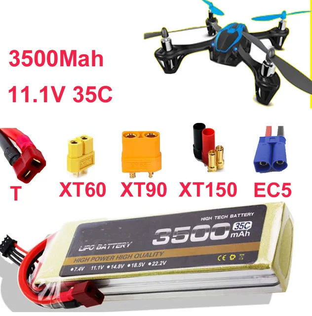 $37.87  high rate drone battery 3s 35c 11.1v 3500mah aeromodeling aircraft li-poly battery 35C low resistan