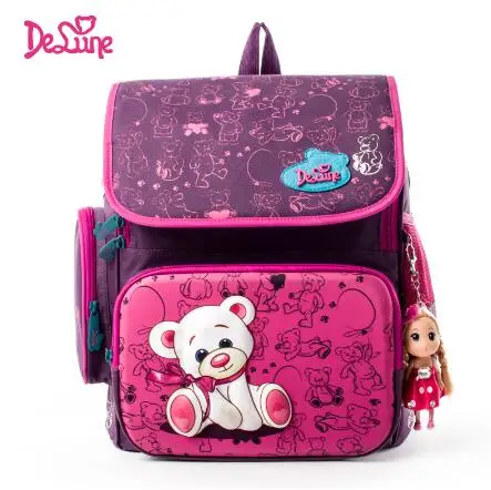 

Delune Russia Student Bag Children school Backpack bags Russian Style School Backpack Bags for girl Orthopedic Backpack for kids
