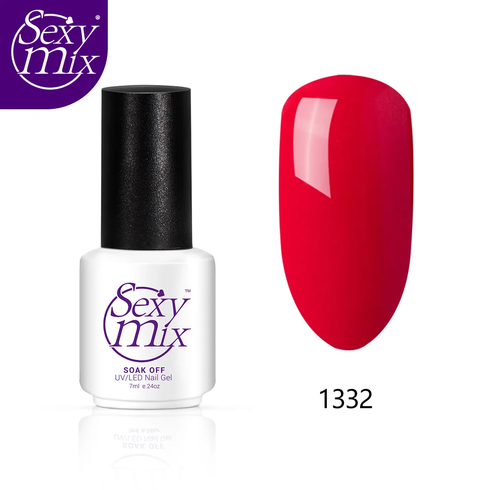 Сексуальный микс 126 цветов Гель-лак для ногтей отмачиваемый УФ-гель для ногтей Сияющий телесный розовый гель-лаки для ногтей Популярный Гель-лак для ногтей - Цвет: 1332