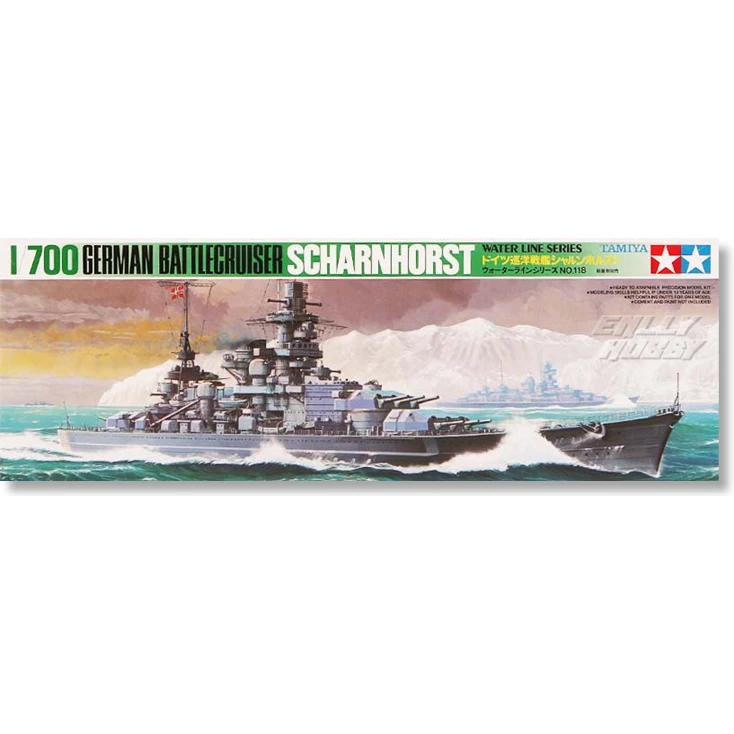 Tamiya 77518 1/700 немецкий военный круизер Scharnhorst шкала сборки модель военного корабля