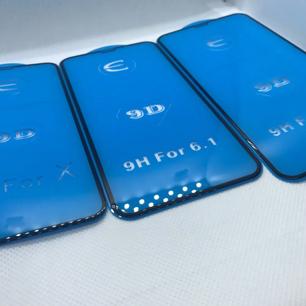 Защитное стекло 9D с полным покрытием для iPhone X XR XS max Защитная пленка экрана iphone