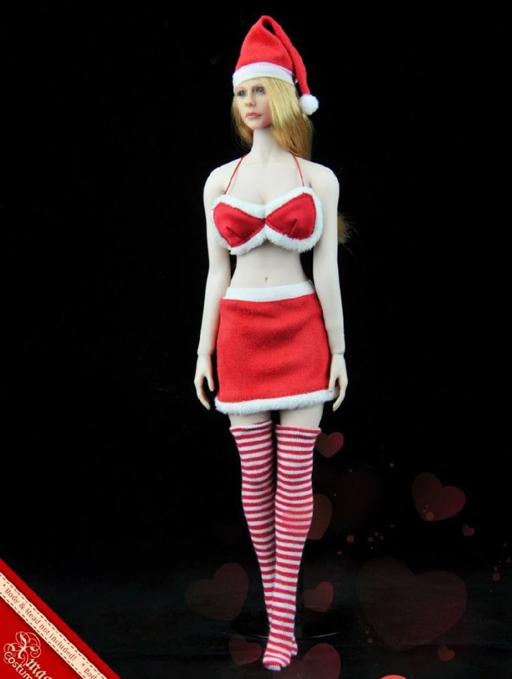 1:6 масштаб женский ZYTOYS 1/6 ZY5020 сексуальный Рождественский костюм для девочки набор фигуры F 12 "Женский Бесшовный корпус