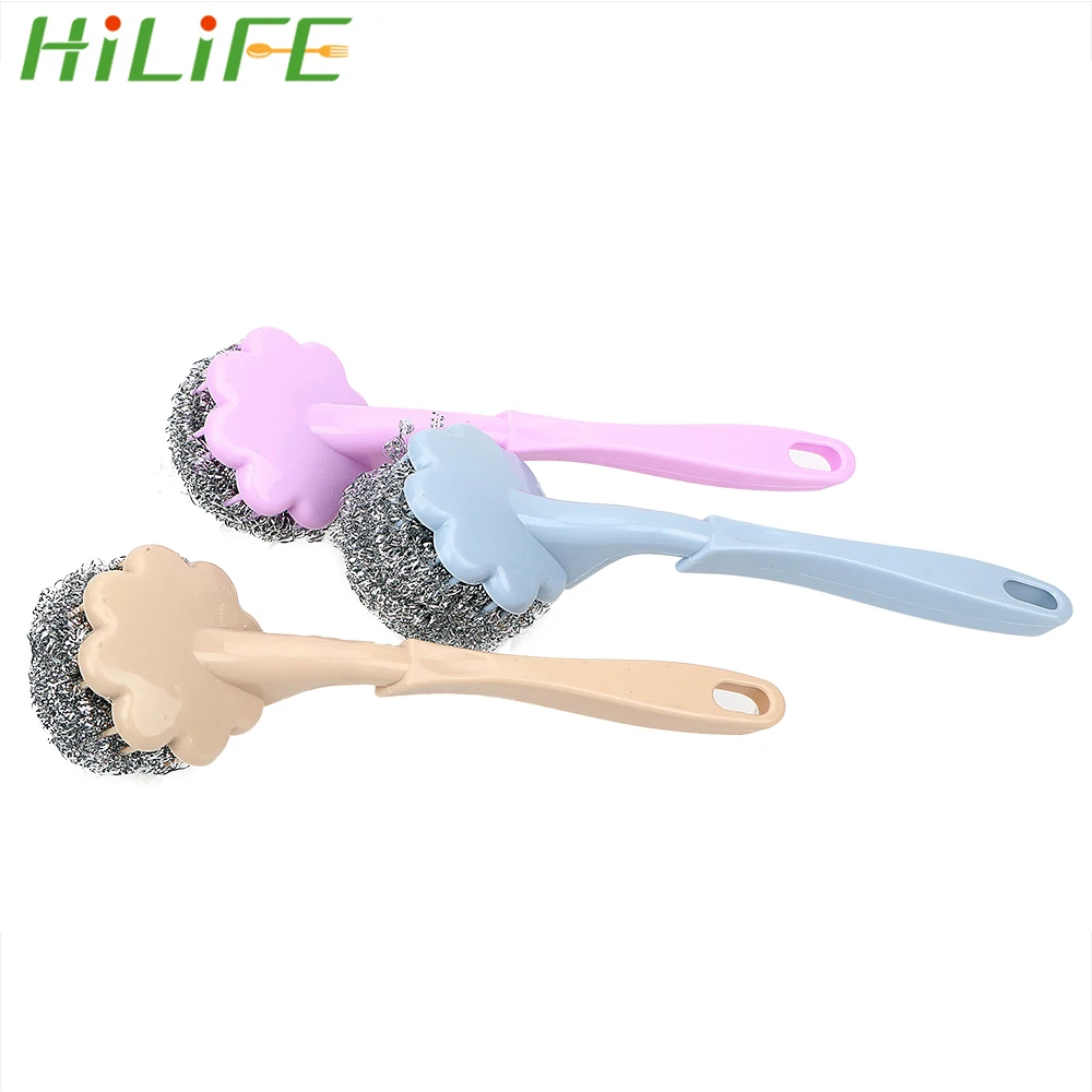 

HILIFE Barbecue Grill Stainless Steel Cleaning Tool Water Tank Dishes Cleaning Hand Tool Decontamination PP Handle