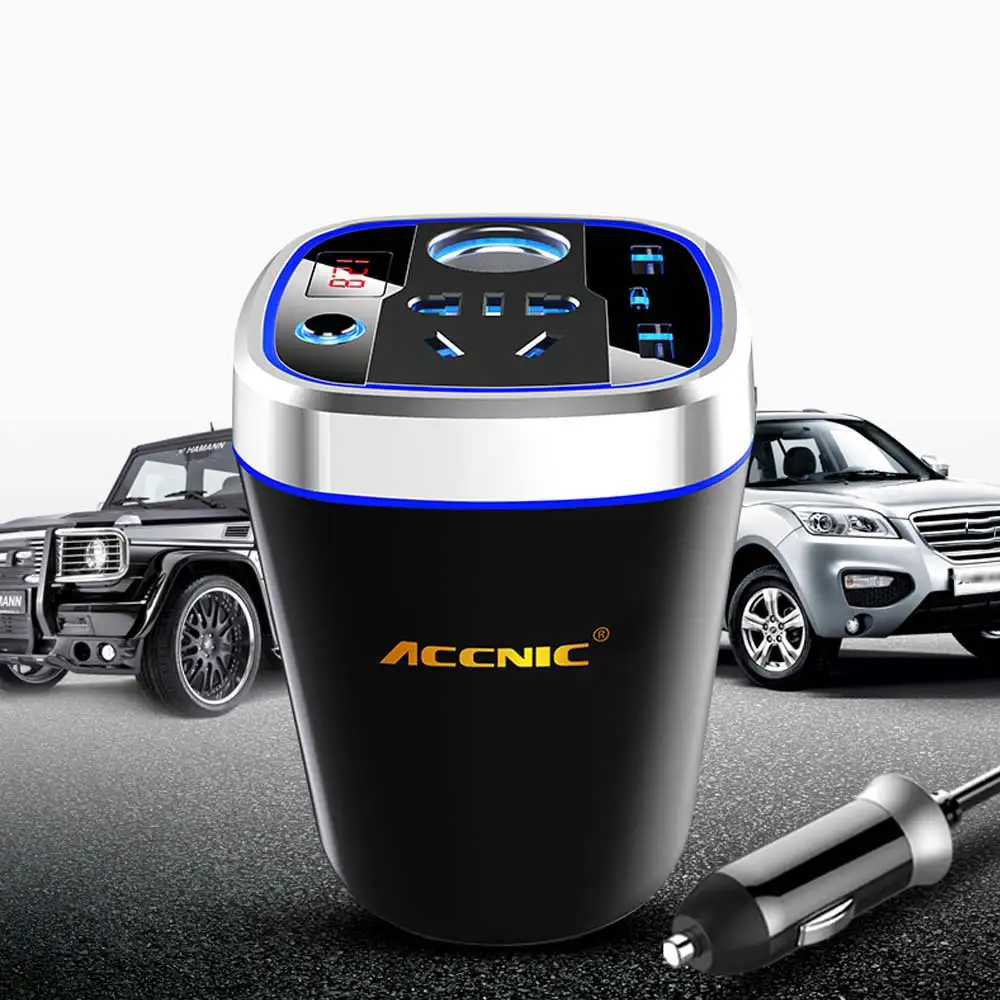 

Multi Function Car Kit Inverter 220V Converter Adapter Charger FM Transmitter Cigarette Lighter Splitter Adapter MP3 Player