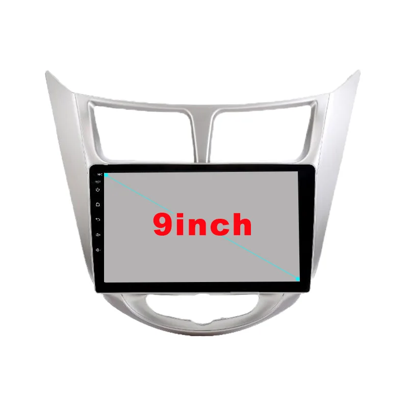 2018 New Funrover 2g+32g Android 8.0 Car Dvd Gps Player 9 Inch For Hyundai Solaris Verna Radio Video Navigation Wifi Bt Map Fm 