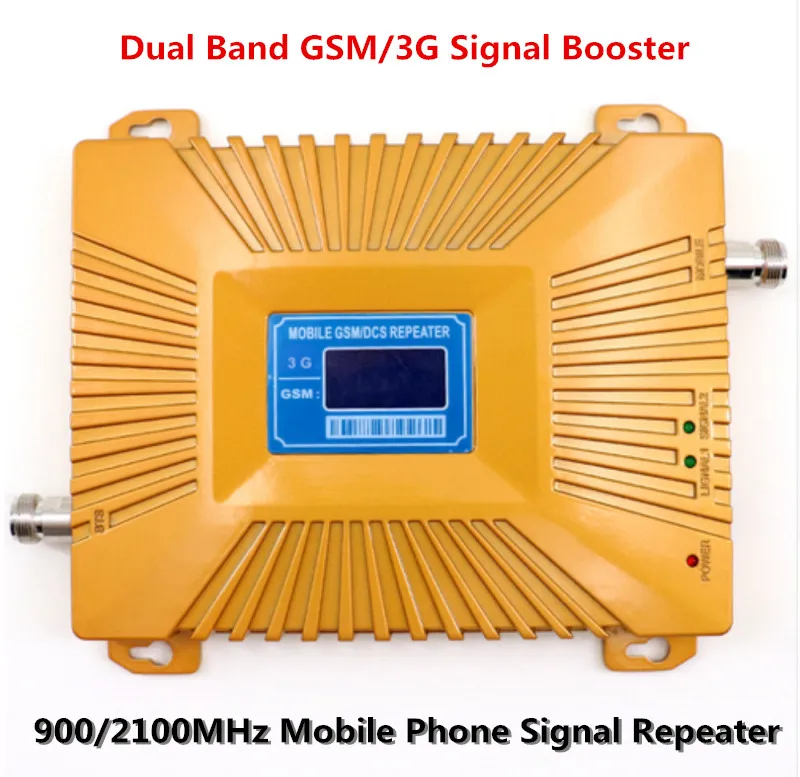

2017 Newest LCD Dual Band GSM900/3G 2100MHz 900 2100 Repeater Mobile/Cell/Cellular Phone Amplifier Signal Repeater Booster