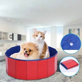 

PVC Foldable Pet Dog Bath Tubs Dog Swimming Pool Baby Non-Slip Portable Bathtub Safety Security Cat Dog Bath Tub Laundry Basket