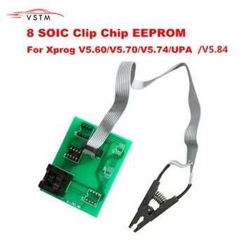 

2019 xprog 5.84 eeprom board upa usb v1.3 programmer upa usb adapter with soic 8 sop8 test clip for xprog V5.60/V5.704V5.75